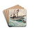 Schooner - Nassau by Winslow Homer Drink Coasters - set of 4 Schooner - Nassau by Winslow Homer Drink Coasters - set of 4