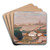 Ukrainian Village by Jan Stanislawski Art Drink Coaster set