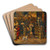 The Farewell by Adolphe Monticelli Art Drink Coaster set