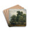 Landschaft mit Viehherde und Hirtin by Heinrich Peyer Drink Coasters - set of 4