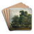 Landschaft mit Viehherde und Hirtin by Heinrich Peyer Art Drink Coaster set