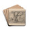 Figuren onder een boom by Marius Bauer Drink Coasters - set of 4
