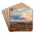 Blick auf Wien vom Bisamberg by Friedrich Loos Art Drink Coaster set