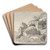 Partial View of the Colosseum by Johann Christian Klengel Art Drink Coaster set