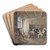 Guardroom Scene by Cornelis Troost Art Drink Coaster set