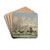 Berck; le dpart des barques by Eugne Boudin Drink Coasters - set of 4