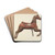 Carousel horse by Mildred E. Bent Drink Coasters - set of 4