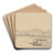 Como by Samuel Prout Art Drink Coaster set