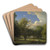 Summer Afternoon with a Passing Shower. The Deer Park in Jgersborg North of Copenhagen by P. C. Skovgaard Art Drink Coaster set