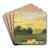 West Rock Seen from WestRiver by George Edward Candee Art Drink Coaster set West Rock Seen from WestRiver by George Edward Candee Art Drink Coaster set