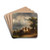 Pferdeschwemme by Friedrich August Matthias Gauermann Drink Coasters - set of 4