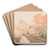 Bucolique Moderne 5 by Auguste Louis Lepre Art Drink Coaster set