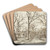 A Woodland Path in Rosenthal in Winter by Johann Christian Reinhart Art Drink Coaster set