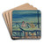 Fisherman's Inn at the Seaside by Ernst Schiess Art Drink Coaster set Fisherman's Inn at the Seaside by Ernst Schiess Art Drink Coaster set
