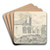 Tile Roofed Building with an Arcade by Joseph Wright of Derby Art Drink Coaster set
