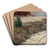 A Winter Landscape by Ferdinand Katona Art Drink Coaster set