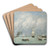 Le Havre, entre du port by Eugne Boudin Art Drink Coaster set