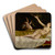 Dana and the Shower of Gold by Orazio Gentileschi Art Drink Coaster set