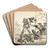 Jger med syv hunde by Pieter van Laer Art Drink Coaster set