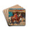 A Storm in a Snow Landscape by Julius Sergius Klever Drink Coasters - set of 4