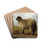 Two Rams In A Landscape by Rosa Bonheur Drink Coasters - set of 4