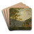 Lake Scene by Joseph Wright of Derby Art Drink Coaster set