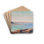 Vue de la mer prs de Perros-Guirec by Gustave Cariot Drink Coasters - set of 4