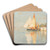 Fishing boats by Venice by Manuel Wielandt Art Drink Coaster set