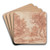 Italian Park with a Tempietto by Hubert Robert Art Drink Coaster set