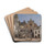 View of the Square in Amalfi by Martinus Rrbye Drink Coasters - set of 4