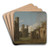 Caernarvon Castle by Joseph Farington Art Drink Coaster set