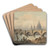 Blackfriars Bridge and St. Paul's by Francis Nicholson Art Drink Coaster set Blackfriars Bridge and St. Paul's by Francis Nicholson Art Drink Coaster set