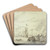 Seegefecht, vorne rechts ein sinkendes Schiff by Abraham Storck Art Drink Coaster set