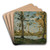 Autumn At Saint-Priv by Henri-Joseph Harpignies Art Drink Coaster set