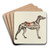 Carousel Dog by Dorothy Handy Art Drink Coaster set