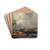 The Landing Stage by William Shayer Drink Coasters - set of 4