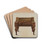 Melodeon Converted into Desk by Magnus S. Fossum Drink Coasters - set of 4