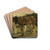A Brown and a White Horse in Scheveningen by George Hendrik Breitner Drink Coasters - set of 4