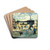 Grue sur la Seine au pont Royal by Emile Antoine Guillier Drink Coasters - set of 4