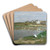 Der Gnseteich in Kotting-Neusiedl by Eugen Jettel Art Drink Coaster set
