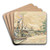Paris, La Seine au Pont des Saints-Pres by Paul Signac Art Drink Coaster set Paris, La Seine au Pont des Saints-Pres by Paul Signac Art Drink Coaster set