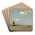 Beach scene by Johan Hendrik Weissenbruch Art Drink Coaster set Beach scene by Johan Hendrik Weissenbruch Art Drink Coaster set