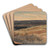 Rolling Fields, Mountains in Distance by Thomas Sully Art Drink Coaster set