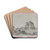Temple of Minerva Medica, Rome by Richard Wilson Drink Coasters - set of 4 Temple of Minerva Medica, Rome by Richard Wilson Drink Coasters - set of 4
