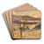Walchensee Landschaft by Lovis Corinth Art Drink Coaster set