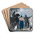 Le djeuner  Bourgueil by Louis Anquetin Art Drink Coaster set