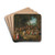 Landscape with elegant figures by German School Drink Coasters - set of 4