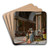 The Masterpiece Revealed by Oreste Cortazzo Art Drink Coaster set