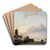 Winter landscape with skaters beside a windmill by Jan Jacob Coenraad Spohler Art Drink Coaster set Winter landscape with skaters beside a windmill by Jan Jacob Coenraad Spohler Art Drink Coaster set