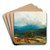 Resting on the riverbank in the Caucasus by Paul von Franken Art Drink Coaster set